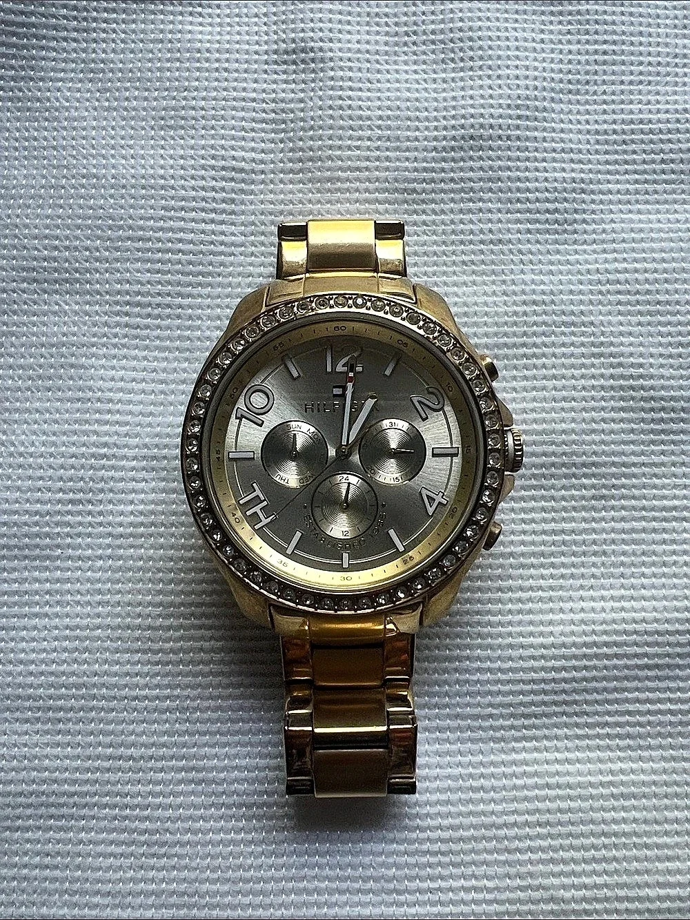 Tommy Hilfiger Gold-Tone Chronograph Watch